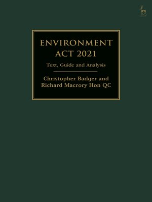 cover image of Environment Act 2021